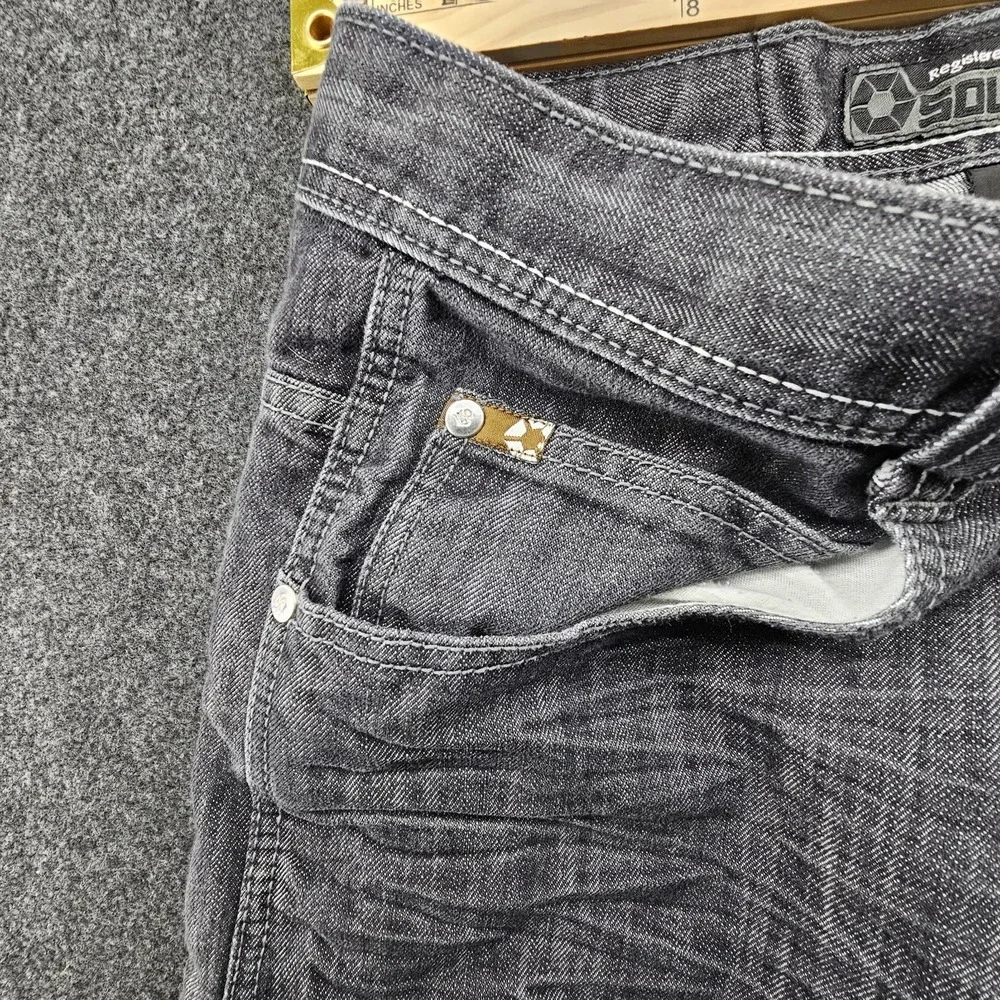 Vintage South Pole Pants Mens 32 Dark Wash Black Grunge Emo Skate Jeans